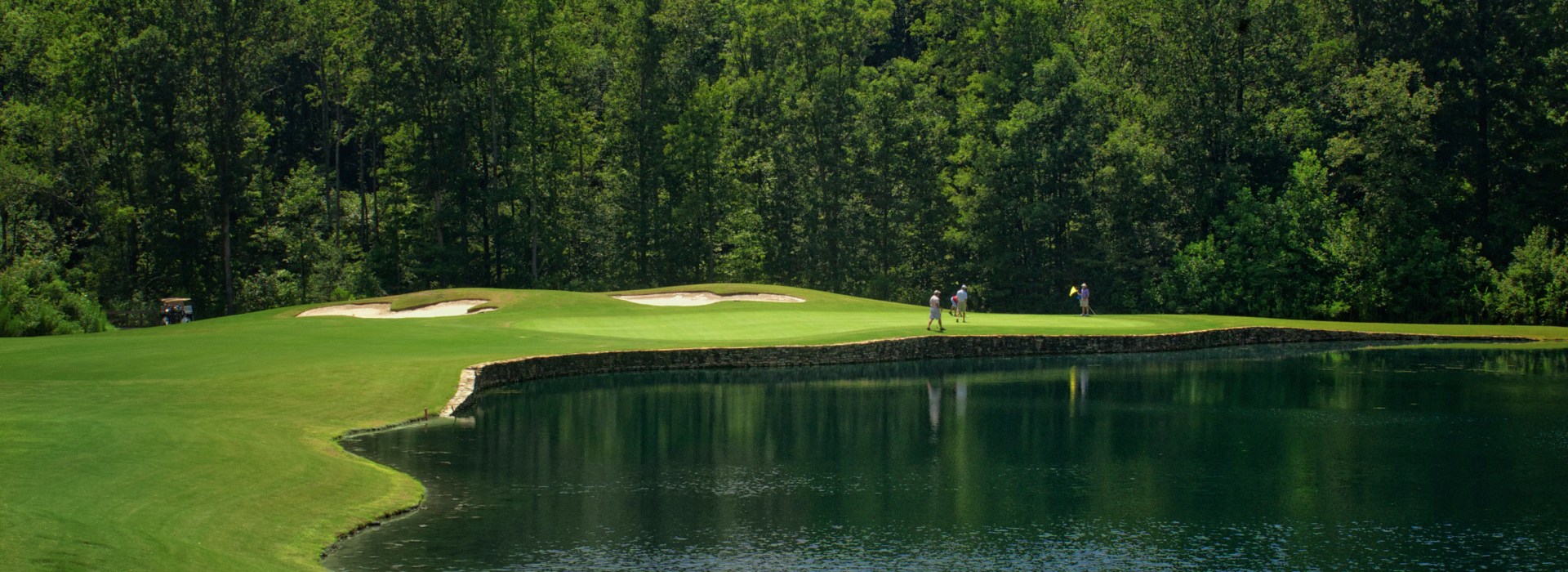 pond on course at Belmont Lake Golf Club