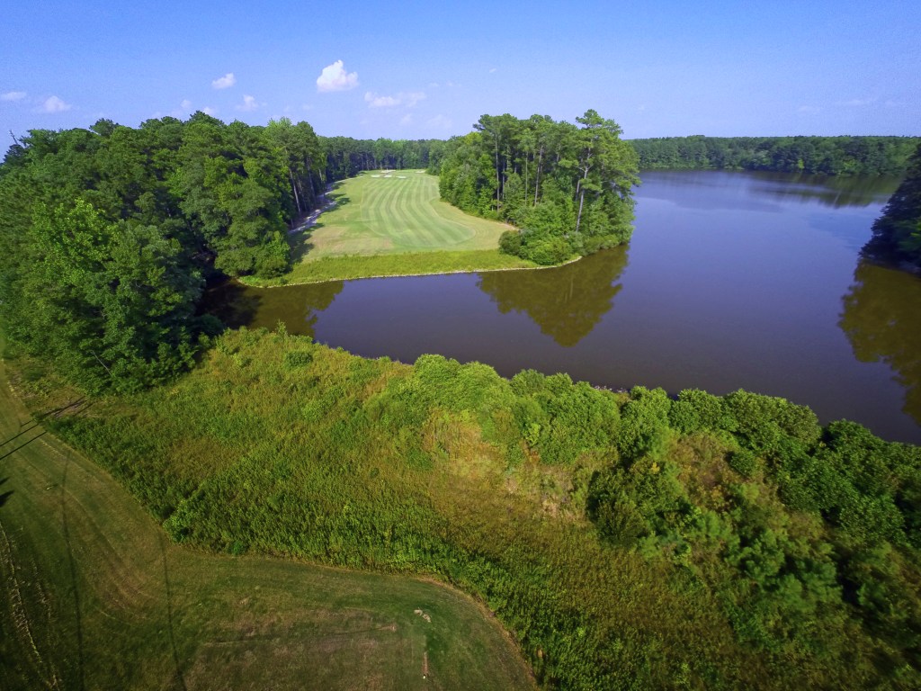 View of golf course fairway